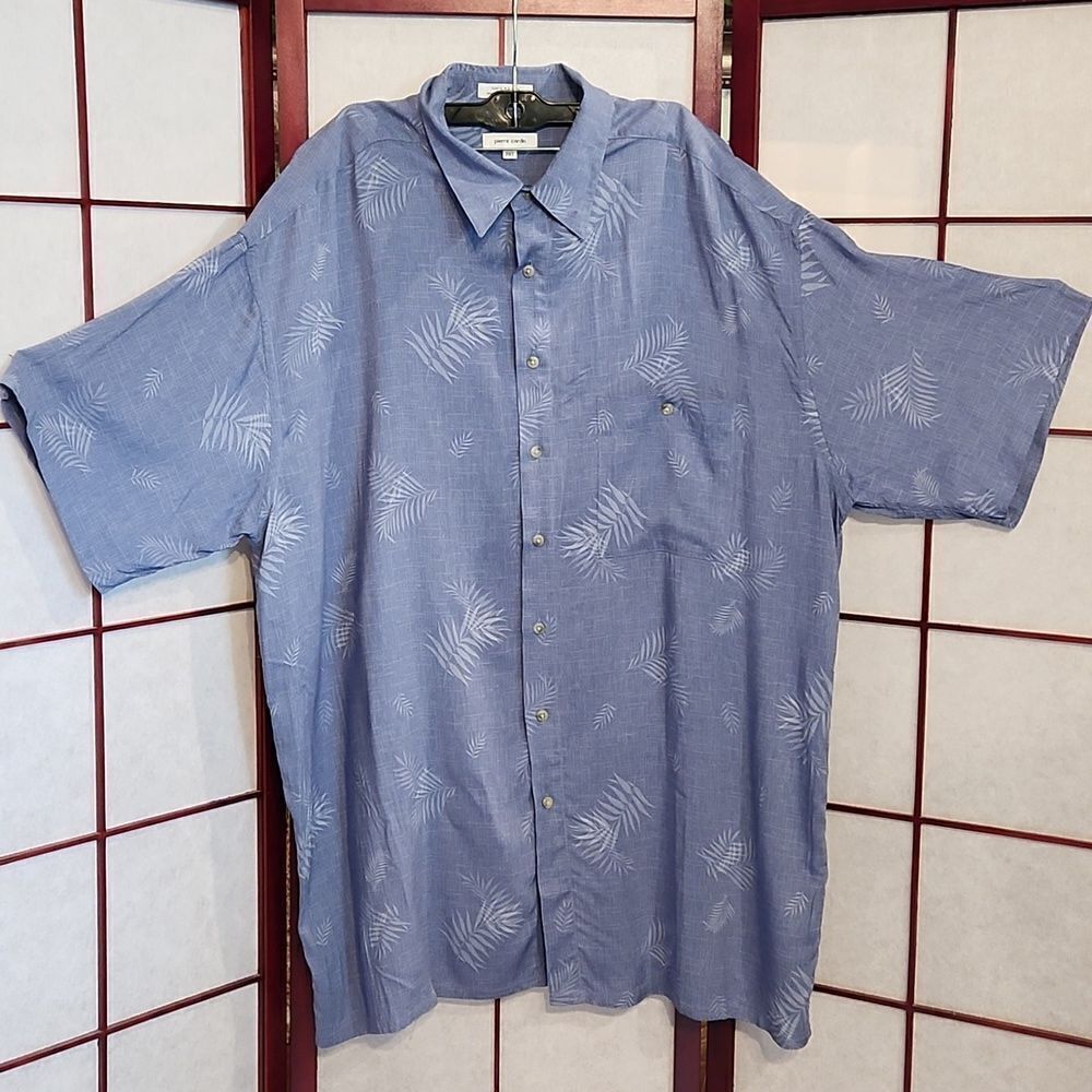 Pierre Cardin Casual Hawaiian 2 XLT Button Down Rayon Shirt